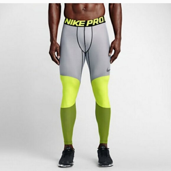 Nike Pro Hyperwarm Compression Running Tights Men's LARGE - Picture 1 of 7
